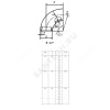 Отвод сталь бесшовный крутоизогнутый 90гр Дн 530х10,0 (Ду 500) под приварку ГОСТ 30753-2001