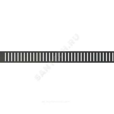 Решетка для душевого лотка нержавеющая сталь L=950мм Alca Plast PURE-950BLACK
