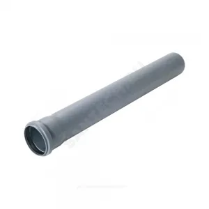 Труба PP-H с раструбом серая OPTIMA Дн 110х2,2 б/нап L=0,15м в/к VALFEX 211100015