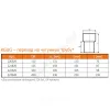 Переход НПВХ на чугун коричневый Дн 160 б/нап б/манжеты KGUG Ostendorf 222820
