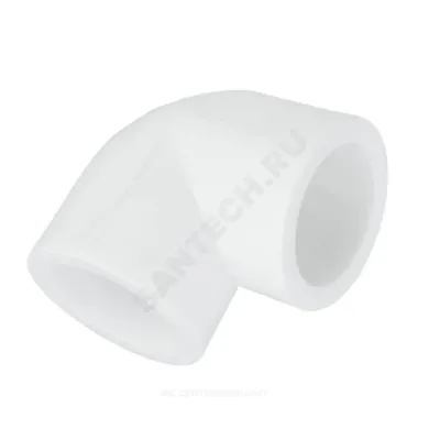 Угольник PP-R белый Дн 50х90гр PRO VALFEX 10108050-PRO