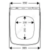 Сиденье для унитаза Debba дюропласт Soft close Roca ZRU9302826
