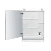 Шкаф зеркальный The Gap 60 белый глянец с подсветкой Roca ZRU9302885