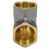Угольник латунь никель Ду 25 (1") ВР/ВР 9001 ГОСТ 32585-2013 Aquasfera 9001-03
