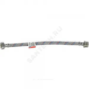 Подводка гибкая для воды нержавеющая оплетка 1/2" г-ш L=0.3м AQUALINE 01426