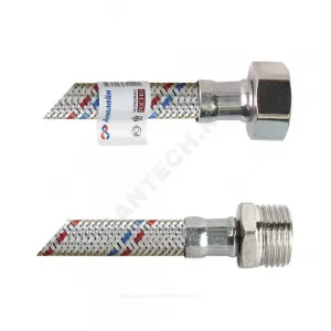 Подводка гибкая для воды нержавеющая оплетка 1/2" г-ш L=0.3м AQUALINE 01426