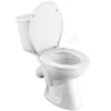 Унитаз-компакт Бриз белый нижний подвод косой выпуск 2/реж дюропласт Santek 1.WH30.2.138