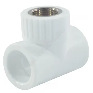 Тройник PP-R комбинированный белый Дн 25х3/4" ВР RTP (РосТурПласт) 10746