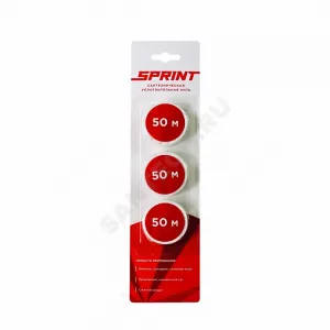 Нить уплотнительная набор катушек 3х50м (в блистере) среда: вода, газ SPRINT 04063