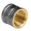 Муфта латунь никель Ду 25 (1") ВР 9018 ГОСТ 32585-2013 Aquasfera 9018-03