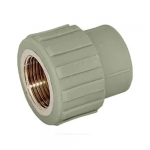 Муфта PP-R комбинированная серая Дн 25х3/4" ВР RTP (РосТурПласт) 10936