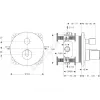 Смеситель для ванны с душем CERATHERM термостат Ideal Standard BD006XC