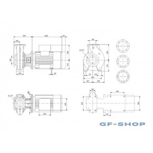 Насос консольно-моноблочный Grundfos NB 150-400/412 A-F1-A-E-BAQE