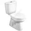 Унитаз-компакт Анимо белый нижний подвод верт/выпуск 2/реж дюропласт Soft close Santek 1.WH30.2.136