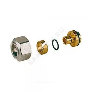 Евроконус для МП труб латунь обжим Дн 14х2,0х3/4" с накидной гайкой R179E Giacomini R179EX023