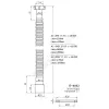 Гофра с гайкой 1 1/4"x40/50 L=320-650мм Орио АС-1015