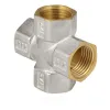Крест латунь никель Ду 25 (1") ВР/ВР 9011 ГОСТ 32585-2013 Aquasfera 9011-03