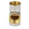 Крест латунь никель Ду 25 (1") ВР/ВР 9011 ГОСТ 32585-2013 Aquasfera 9011-03