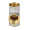 Крест латунь никель Ду 25 (1") ВР/ВР 9011 ГОСТ 32585-2013 Aquasfera 9011-03