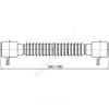 Гофра 40х40 L=340-780 Alca Plast A710