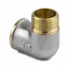 Угольник латунь никель Ду 25 (1") ВР/НР 9002 ГОСТ 32585-2013 Aquasfera 9002-03