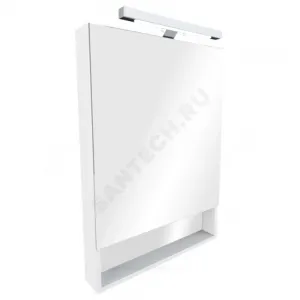Шкаф зеркальный The Gap 60 белый матовый Roca ZRU9302748