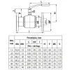 Кран шаровой сталь JIP-FF Ду 40 Ру40 фл Danfoss 065N0320G