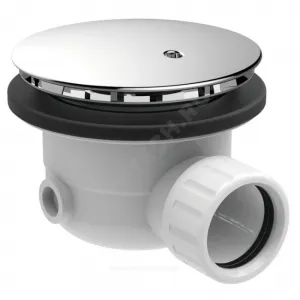Сифон для поддона 1 1/2"x90/40 с переходной трубкой 45гр слив крышка D=90мм Ideal Standard J3417AA