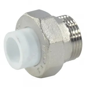 Муфта PP-R комбинированная разъемная белая Дн 20х1/2" НР RTP (РосТурПласт) 10640