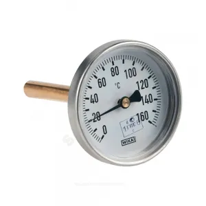 Термометр биметаллический осевой Дк80 160С L=60мм G1/2" A50.10 Wika 36759338