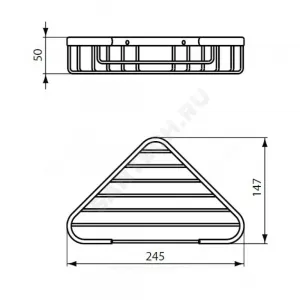 Полочка для шампуня угловая IOM хром Ideal Standard A9105AA
