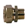 Муфта латунь Ду 15х1/2" обжим/НР для нержавеющих труб STAHLMANN SSML1501/2BEF