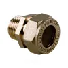 Муфта латунь Ду 15х1/2" обжим/НР для нержавеющих труб STAHLMANN SSML1501/2BEF
