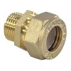 Муфта латунь Ду 15х1/2" обжим/НР для нержавеющих труб STAHLMANN SSML1501/2BEF