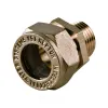Муфта латунь Ду 15х1/2" обжим/НР для нержавеющих труб STAHLMANN SSML1501/2BEF