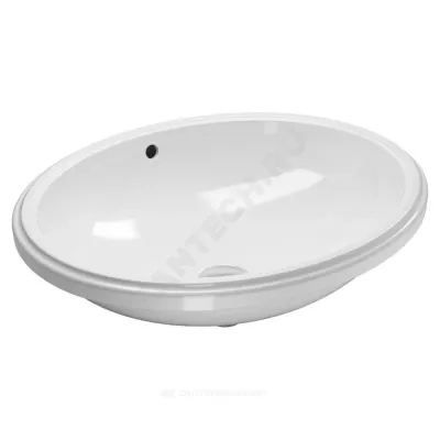Умывальник мебельный VariForm 56 без отверстия п/смес белый Geberit 500.752.01.2