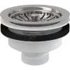 Выпуск для кухонной мойки 3 1/2" с нержавеющей решёткой D=115мм Alca Plast A37