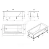 Ванна акриловая Easy 170х75 без ножек Roca ZRU9302899