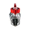 Кран шаровой латунь хром R259D Ду 32 Ру35 ВР/"американка" бабочка Giacomini R259X009