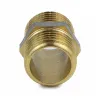 Ниппель латунь никель Ду 20 (3/4") НР 9022 ГОСТ 32585-2013 Aquasfera 9022-02