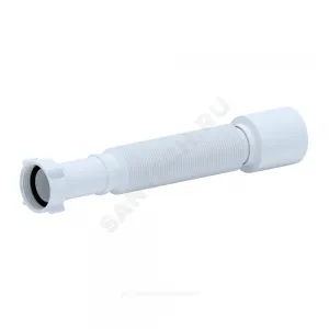Гофра с гайкой 1 1/4"x50 L=320-730мм АНИ Пласт K205