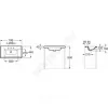 Умывальник мебельный The Gap Unik 70 Roca 327471000