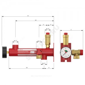 Крепление настенное Flexconsole R plus для расширительного бака 8-25 л консоль Flamco 27990