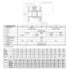Кран шаровой чугун 565A Ду 150 Ру16 фл рукоятка Тмакс=150 оС Zetkama 565A150C09