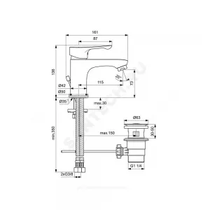 Промо-комплект для ванны с душем ESLA Ideal Standard BD002XC