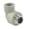 Угольник PP-R комбинированный серый НР Дн 32х1/2" VALFEX 10126232Г