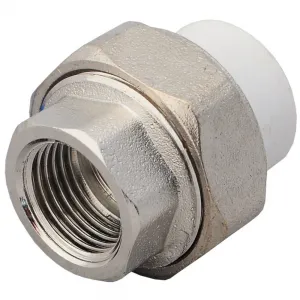 Муфта PP-R комбинированная разъемная белая Дн 20х1/2" ВР VALFEX 10155015