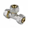 Тройник МП латунь никель обжим Дн 32 ГОСТ 32415-2013 7011 Aquasfera 7011-04
