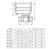 Кран шаровой латунь МК 12B 1/2" Ду 15 Ру16 ВР Neptun 2167142