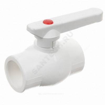 Кран PP-R шаровой белый внутренняя пайка Дн 32 OPTIMA VALFEX 10145032